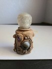 Vintage Crafted Empty  perfume   4  Bottle With 3 Stones 