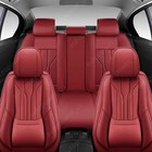 For Honda Civic Car Seat Covers 5-seat Full Set Front   Rear Cushion Pu Leather
