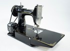 Rare 1936 Singer Mod  221 Featherweight Portable Sewing Machine - Nr Mint  Xtras