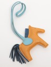 Hermes Rodeo Bag Charm Milo Lambskin Grigri Rodeo Horse Bag Charm Mm