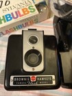 Kodak Brownie Hawkeye Camera With Press 25 Flashbulb Blue Dot Set Complete Rare