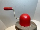 Vintage Dandy Red Hand Crank Wooden Paddle Butter Churn - No Jar