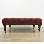 Vintage Ralph Lauren Paisley Tufted Roll Bench - Original Price  2 100