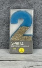 Spritz Number 2 Birthday Candles Lot Of 20 Blue With Glitter 4  Tall New