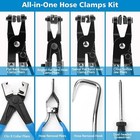 9pc Wire Hose Clamp Clip Pliers Set Swivel Jaw Fuel Oil Water Hose Auto Tool Kit