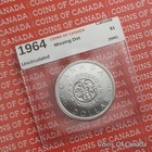 1964 Canada  1 Silver Dollar Coin - Missing Dot - Uncirculated  coinsofcanada