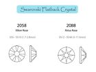 Swarovski  144pcs  Flatback Crystal Nails Decoration Rhinestone  2058 2088