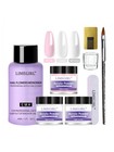 Nail Acrylic Powder Monomer Set With Nail Form Nail Brush Manicure Nail File Kit