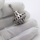Vintage Italian Handmade Genuine Silver Top Spinner Solid Figurine Miniature