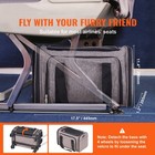Cat Carrier With Wheels Airline Approved Rolling Pet Carrier 25 Lbs Grey