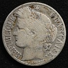 France 1 Franc 1887a  Coin  Silver  Inv g418