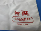 Coach 1941 New York Drawstring Dust Storage Cover Bag Purses Shoes 19 x15  Logo
