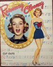 Vintage Uncut 1957 Rosemary Clooney Paper Dolls w add l Clothing  1 Repr0duction