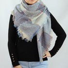 Plaid Blanket Warm Soft Chunky Oversized Tartan Shawl Wrap Women Gift For Her