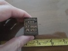 Vintage Letterpress Printing Block I  Pomeroy Co Ink Newark Nj Advertising