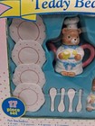 Vintage Child s Teddy Bear Tea Set Battat 1998 Ceramic New 17pc Set