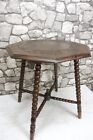 Antique Wooden Stool Oak Wood Restored Top Condition