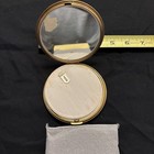 Vintage Pilcher Compact Gold Tone Mirror   Powder Puff Makeup Social Dance Rare