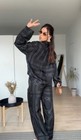 Toteme Black Monogram Suits Shirt And Pants Size Size M