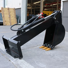 Skid Steer Hydraulic Backhoe Attachment  Quick   attach Digging Bucket Free Ship