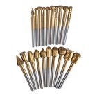 20pcs Woodworking Milling Bits Set  Hss Engraving Bits  Woodworking Router Bits