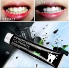Fluoride Free Fresh Mint Toothpaste Natural Bamboo Activated Charcoal Whitening
