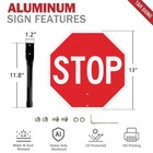 T r  1 Pack  Stop Slow Sign 13 X 13 Inches  13  X - 1 Pack - Stop slow