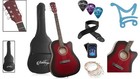 41-inch Acoustic Guitar Kit Full Size Beginner Starter Bundle With Gig Bag