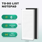 Magnetic Notepads Note Pads For Fridge With Full Magnet Back  180 Sheets Colored