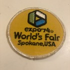 Yellow Expo  74 World s Fair Spokane Washington Patch 3    Vtg   a84