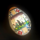 Vintage Clay Ocarina Flute Whistle Face Souvenir Folk Art Hand Painted