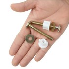 2pcs Toilet Seat Screws  Steel Hinge Bolts And One Size  Gold 