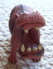 Hippopotamus Open Mouth Animal Plastic Figure Play Zoo Hippo 3 75  Tall