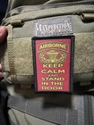 Us Army Airborne Keep Calm Morale Patch Tactical Military Hook Badge
