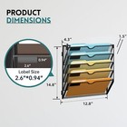 5-tier Wall File Organizer Mesh Mail Holder hanging Wall Organizer Magazine Rack