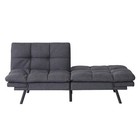 71  Futon Sofa Bed Couch memory Foam Faux Leather Couch Bed convertible Sleep   