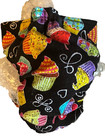 Female Dog Puppy Pet Diaper Washable Pantie Sanitary Underwear Multi Cupcake Xxs