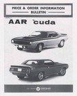 1970 Dodge Challenger T a Plymouth Aar Cuda Reference Manual Mopar Six Pack Siac