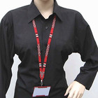 Brown Black White Seed Beaded Handmade Lanyard Id Holder