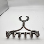 Vintage Western Coat Hat Key Hook Blacksmith Made Horseshoe Equestrian Decor