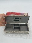 Vintage 1993 Godinger Silver Plated Jewelry Box W  Mirror 9   x3 3 4    New Nos