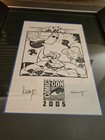 San Diego Comic-con 2005 Image Comics Pvp Original Art Sketch Framed Signed Rare