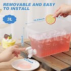  Pcs 0  8 Gallon Beverage Drink Dispenser For Fridge  Plastic 0 8 Gallon 4