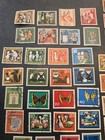 German Stamp Collection Lot 1950s Many Sets Jugend Welfare Birds Animals