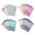 2400 Pieces Small Colorful Vinyl Letter Stickers  24 Sheets Self Adhesive Mini 