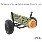 24in Heavy Duty Log Holder 1500 Lbs Capacity Log Skidder Log Dolly With Chain