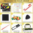 Scratch Off World Map   Usa Map     17x24    Wall Travel Posters With 196 Flags  Gol