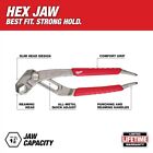 Milwaukee 6 In  8 In  10 In  Straight-jaw And V-jaws Pliers Set  4-piece 
