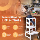 Sdadi Kids Kitchen Step Stool  150lbs Cap  W  Safety Rail  White  open Box 