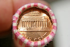 1975 D Lincoln Cent Original Bank Wrap Roll 50 Cents Obw Penny Roll